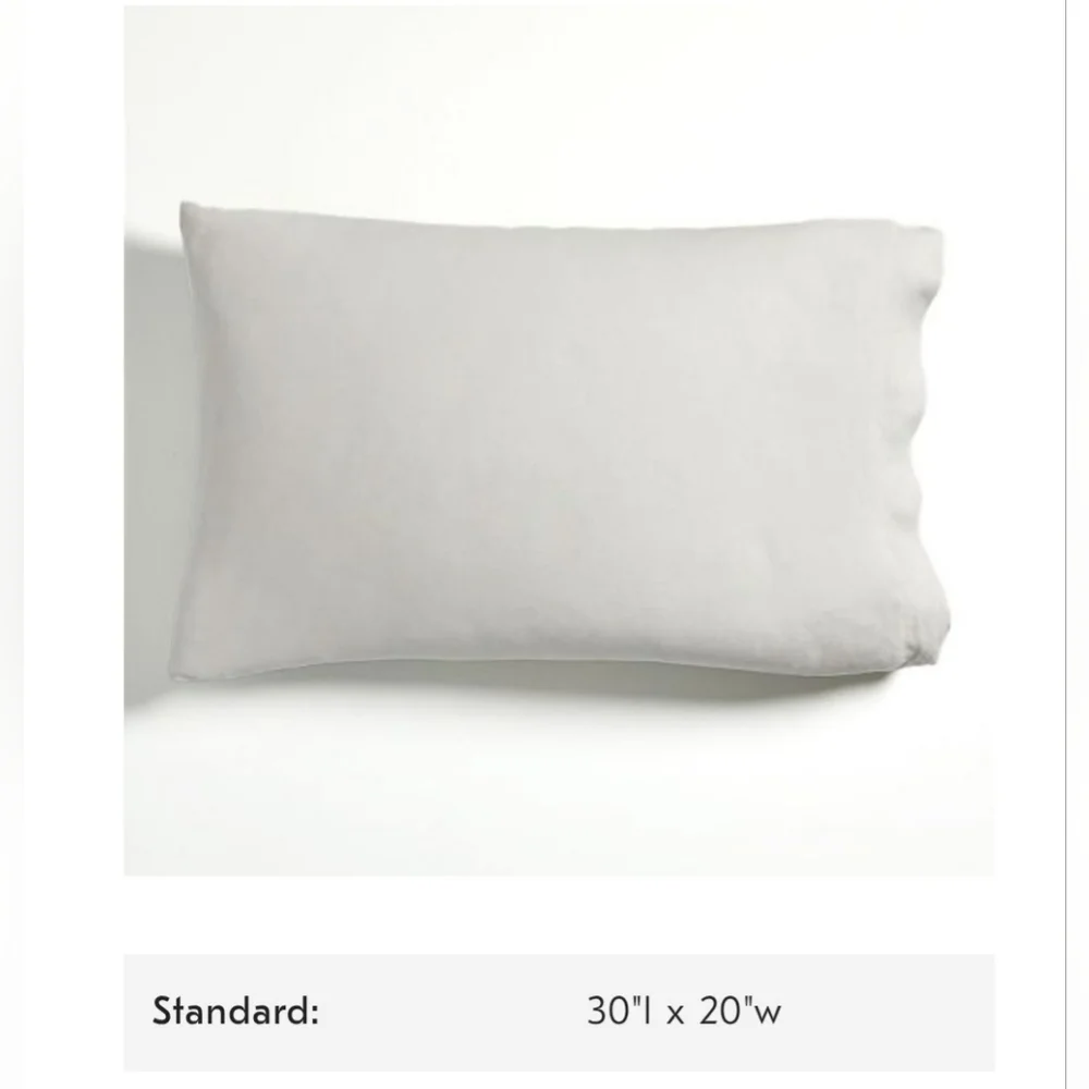 ❤️BUY 2 GET 1 FREE European Flax Linen Pillowcases, Size Standard, Color White